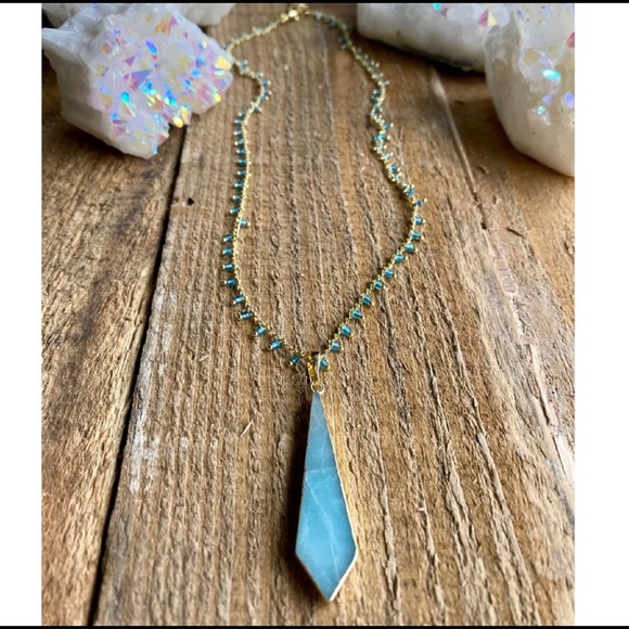KismetsKloset Jewelry - Amazonite Rosary Chain Necklace